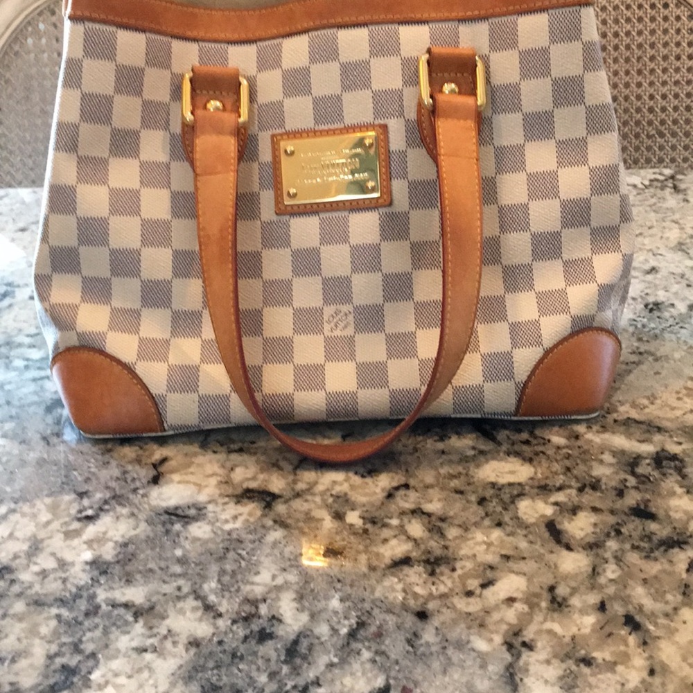 Vintage Louis luitton Damier Azur Hampstead PM